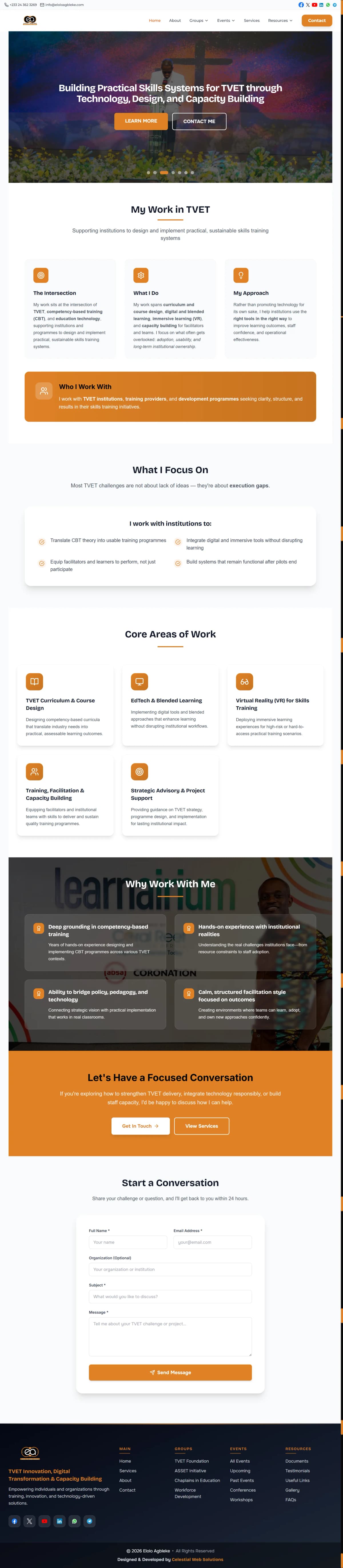 Elolo Agbleke Portfolio Website