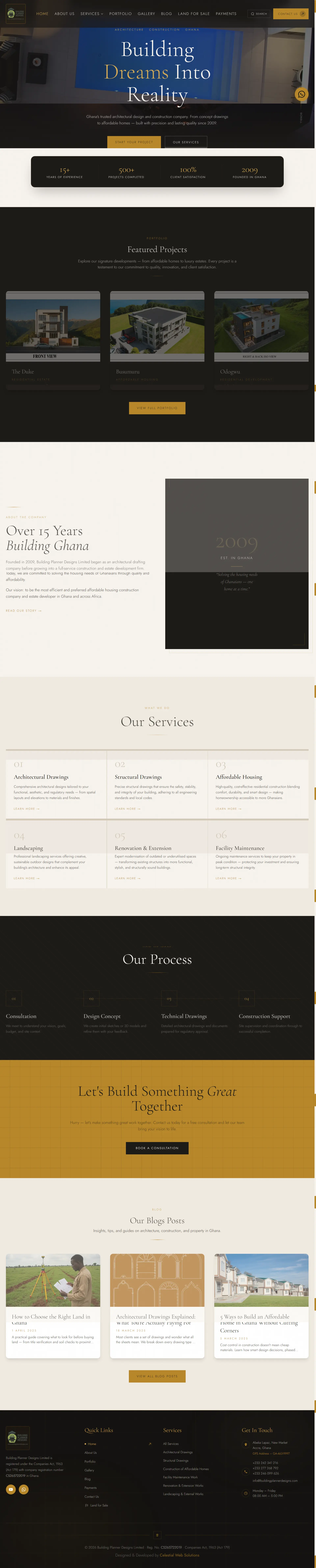 Building Planner Designs - Full Page Screenshot