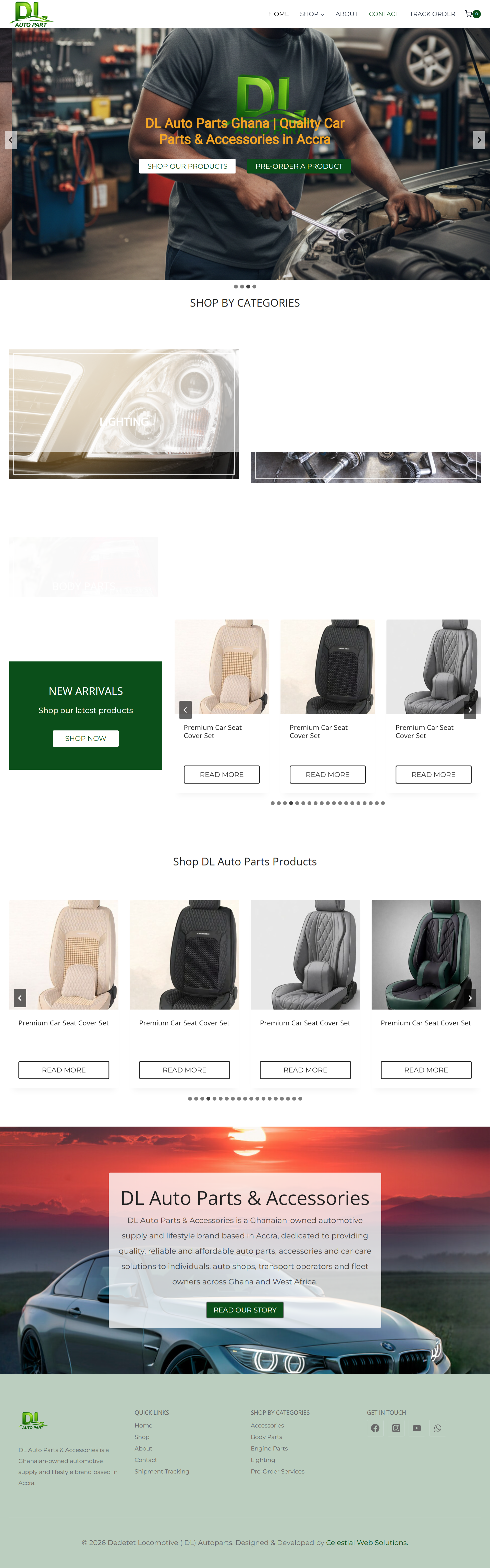 DL Auto Parts - Full Page Screenshot