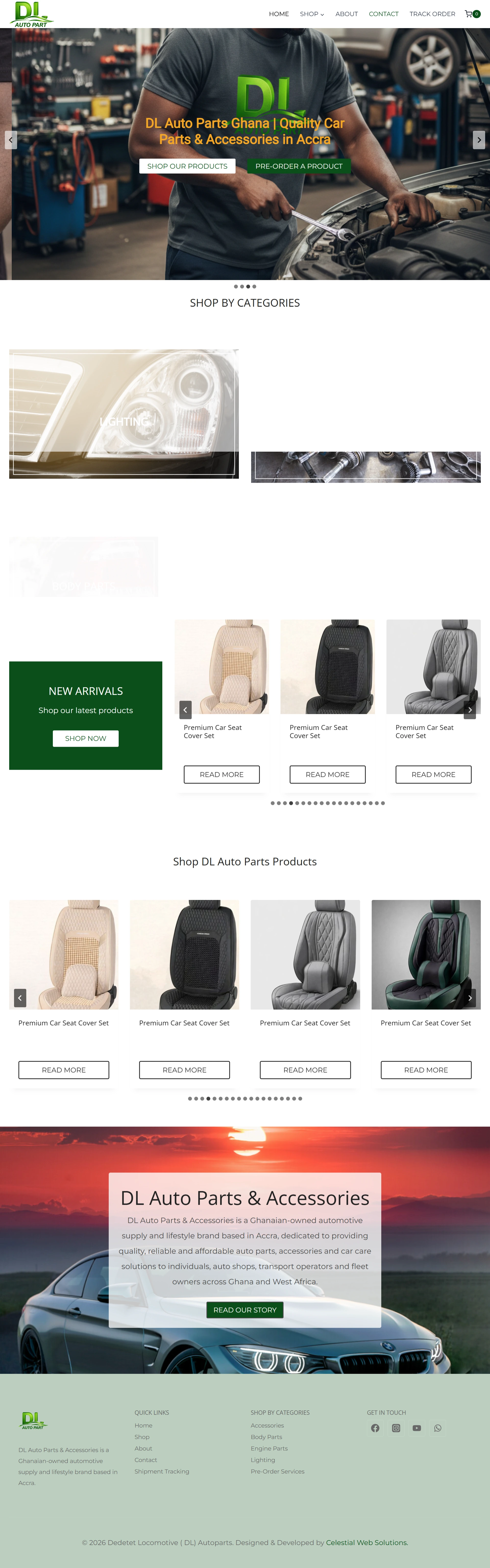 DL Auto Parts - Full Page Screenshot